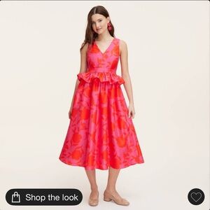 Classic Rose Peplum Midi Dress - kate spade new york x Target Pink/Red 10